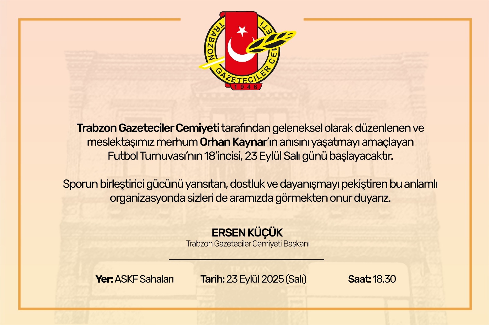 ORHAN KAYNAR FUTBOL TURNUVASI